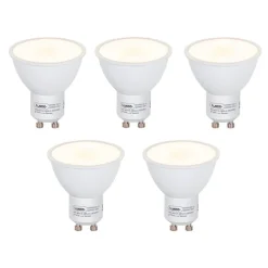 LUEDD Set van 5 GU10 LED lamp schemersensor 5W 380 lm 2700K