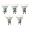 LUEDD Set van 5 GU10 LED lamp schemersensor 3W 200 lm 2700K