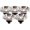 LUEDD Set van 5 GU10 LED lampen AR111 11W 820 lm 3000K