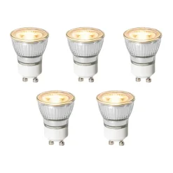 LUEDD Set van 5 GU10 3-staps dimbaar LED lampen 35mm 4W 220 lm 2700K
