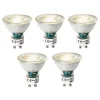 LUEDD Set van 5 GU10 3-staps dimbare LED lampen 7W 600 lm 3000K