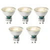 LUEDD Set van 5 GU10 3-staps dimbare LED lampen 7W 600 lm 2700K