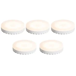 LUEDD Set van 5 GX53 LED lampen 7W 750 lm 3000K