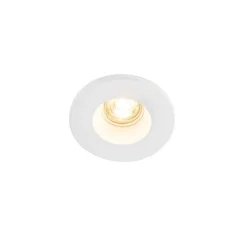 QAZQA Set van 6 Inbouwspot wit 13 cm rond - Gypsy Stucco