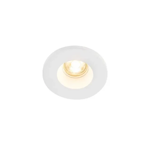 QAZQA Set van 6 Inbouwspot wit 13 cm rond - Gypsy Stucco