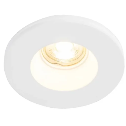 QAZQA Set van 6 Inbouwspot wit 13 cm rond - Gypsy Stucco
