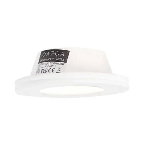 QAZQA Set van 6 Inbouwspot wit 13 cm rond - Gypsy Stucco