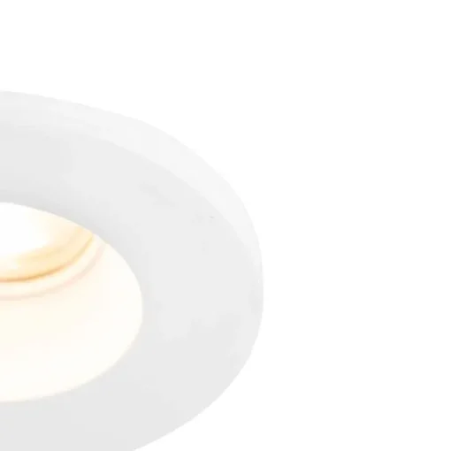 QAZQA Set van 6 Inbouwspot wit 13 cm rond - Gypsy Stucco