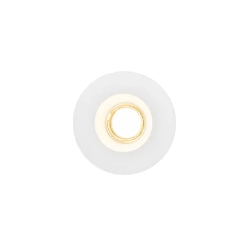 QAZQA Set van 6 Inbouwspot wit 13 cm rond - Gypsy Stucco