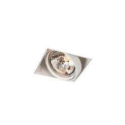 QAZQA Set van 6 Inbouwspot wit AR111 draai- en kantelbaar trimless - Oneon