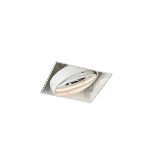 QAZQA Set van 6 Inbouwspot wit AR111 draai- en kantelbaar trimless - Oneon