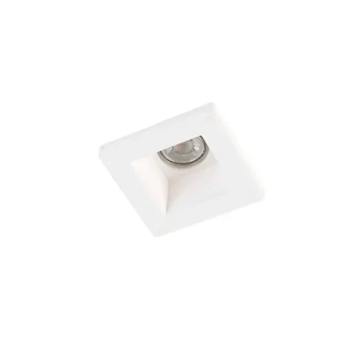 QAZQA Set van 6 Inbouwspot wit 12cm vierkant - Gypsy Stucco