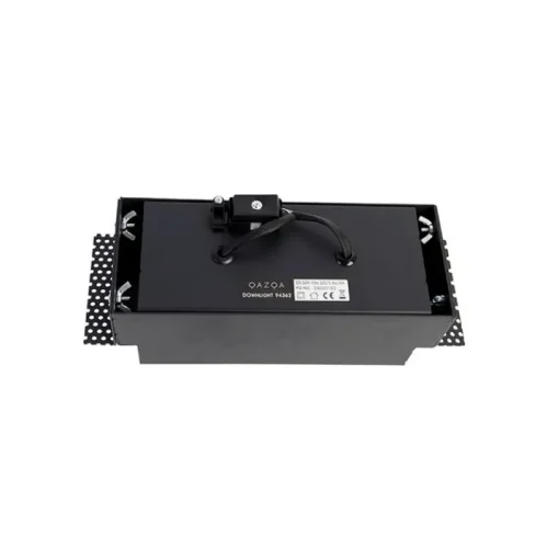 QAZQA Set van 6 Inbouwspot zwart GU10 draai- en kantelbaar trimless 2-lichts - Oneon