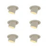 QAZQA Set van 6 inbouwspots beige GU10 50mm rond draai- en kantelbaar - Installa