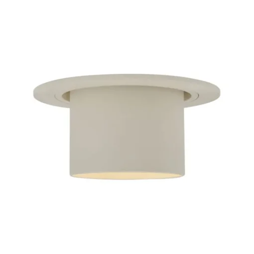 QAZQA Set van 6 inbouwspots beige GU10 50mm rond draai- en kantelbaar - Installa