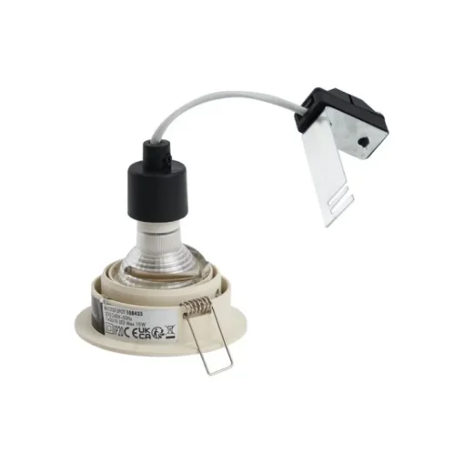 QAZQA Set van 6 inbouwspots beige GU10 50mm rond draai- en kantelbaar - Installa