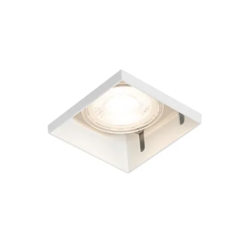 QAZQA Set van 6 inbouwspots wit GU10 50mm trimless - Oneon