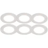 QAZQA Set van 6 inbouwspots wit incl. LED 3-staps dimbaar IP65 - Blanca