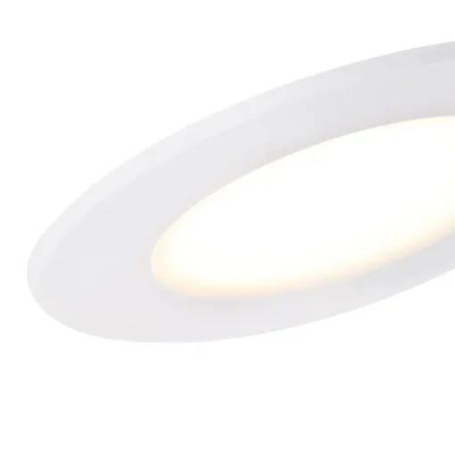 QAZQA Set van 6 inbouwspots wit incl. LED 3-staps dimbaar IP65 - Blanca