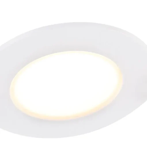 QAZQA Set van 6 inbouwspots wit incl. LED 3-staps dimbaar IP65 - Blanca