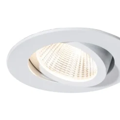 QAZQA Professional Set van 6 inbouwspots wit 6,8cm incl. LED 750 lm dimbaar IP23 - Gaius