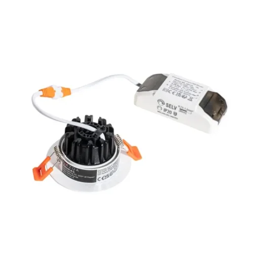QAZQA Professional Set van 6 inbouwspots wit 6,8cm incl. LED 750 lm dimbaar IP23 - Gaius