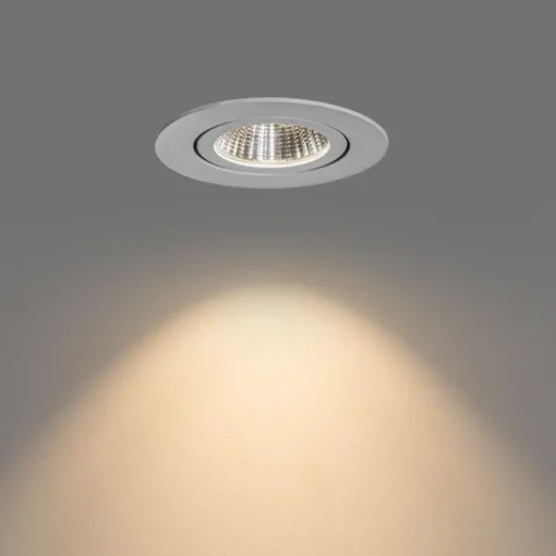 QAZQA Professional Set van 6 inbouwspots wit 6,8cm incl. LED 750 lm dimbaar IP23 - Gaius