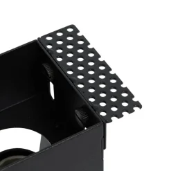 QAZQA Set van 6 inbouwspots zwart GU10 50mm trimless - Oneon