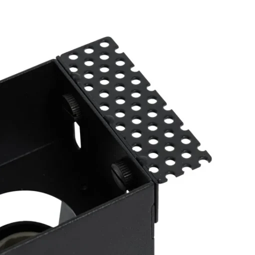 QAZQA Set van 6 inbouwspots zwart GU10 50mm trimless - Oneon