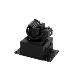 QAZQA Set van 6 inbouwspots zwart GU10 50mm trimless - Oneon