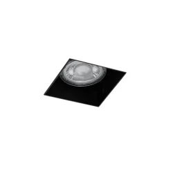 QAZQA Set van 6 inbouwspots zwart GU10 50mm trimless - Oneon