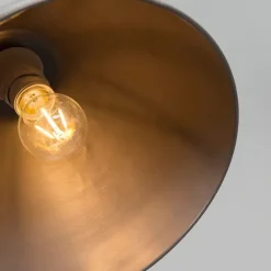 QAZQA Set van 3 landelijke hanglampen grijs - Dory