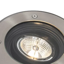 QAZQA Set van 6 moderne buiten grondspots staal AR70 verstelbaar IP65 - Delux