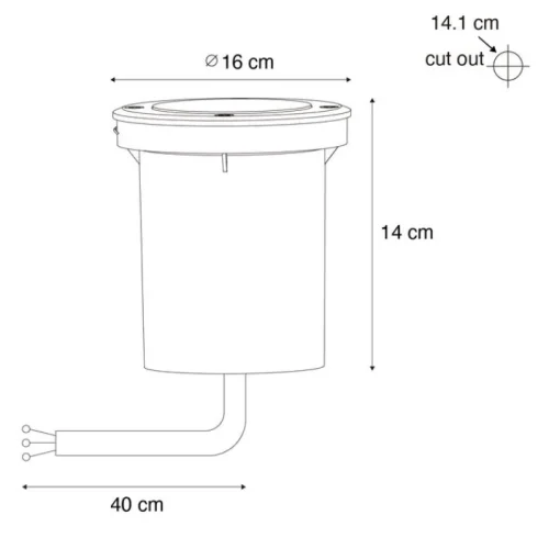 QAZQA Set van 6 moderne buiten grondspots staal AR70 verstelbaar IP65 - Delux