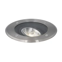 QAZQA Set van 6 moderne buiten grondspots staal AR70 verstelbaar IP65 - Delux