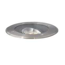 QAZQA Set van 6 moderne buiten grondspots staal AR70 verstelbaar IP65 - Delux