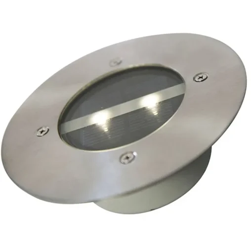 QAZQA Set van 5 moderne grondspots staal IP44 solar - Tiny