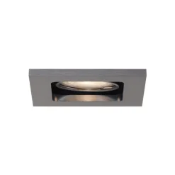 QAZQA Set van 6 Moderne inbouwspot gunmetal GU10 50mm rond kantelbaar - Qure