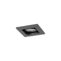QAZQA Set van 6 Moderne inbouwspot gunmetal GU10 50mm rond kantelbaar - Qure
