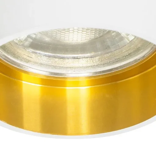 QAZQA Set van 6 Moderne inbouwspot wit met gouden binnenkant - Insta