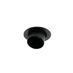 QAZQA Set van 6 Moderne inbouwspot zwart rond kantelbaar - Installa