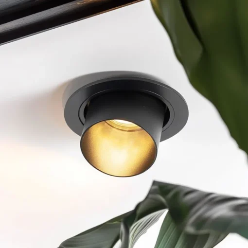 QAZQA Set van 6 Moderne inbouwspot zwart rond kantelbaar - Installa