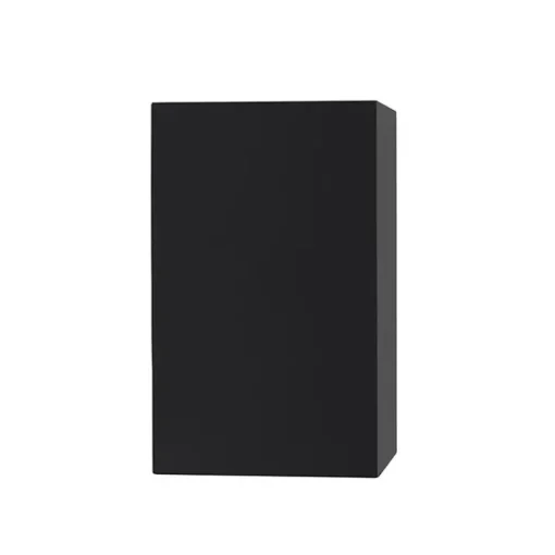 QAZQA Set van 2 moderne wandlampen zwart 2-lichts IP44 - Baleno