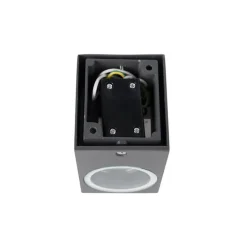 QAZQA Set van 4 moderne wandlampen donkergrijs IP44 - Baleno