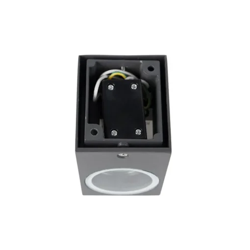 QAZQA Set van 4 moderne wandlampen donkergrijs IP44 - Baleno