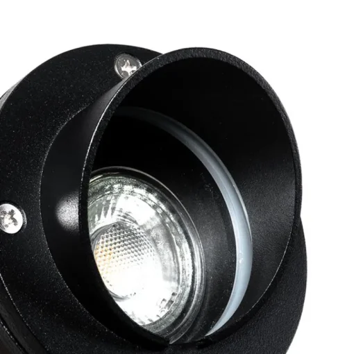 QAZQA Set van 3 prikspots zwart incl. snoer en stekker IP65 - Done