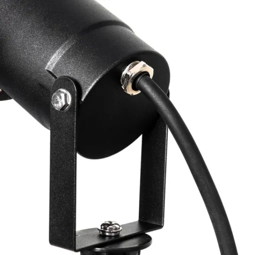 QAZQA Set van 3 prikspots zwart incl. snoer en stekker IP65 - Done
