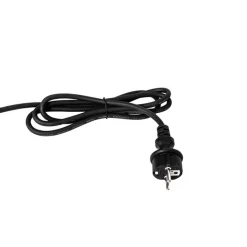 QAZQA Set van 3 prikspots zwart incl. snoer en stekker IP65 - Done