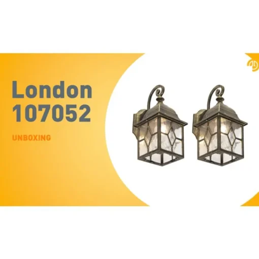 QAZQA Set van 2 romantische buiten wandlantaarns brons - London