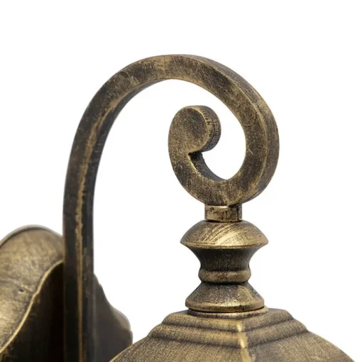 QAZQA Set van 2 romantische buiten wandlantaarns brons - London